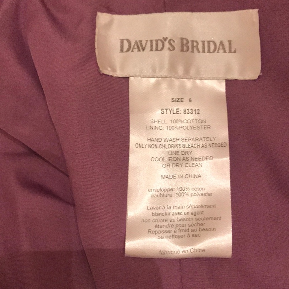 David’s Bridal Chiffon Dress - Picture 3 of 3